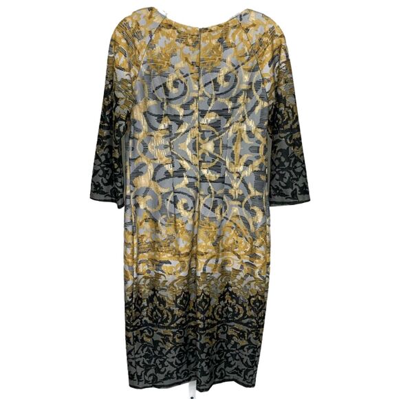 Rabbit Rabbit Rabbit Designs Women's Dress Midi Elegant Sheath Multi Size 10 - Picture 4 of 11